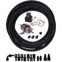 EFI Fuel Line Kit with Bypass Regulator & 2 45 Fittings