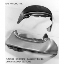 1958 Ford Car Left Front Headlight Lower Headlight Panel