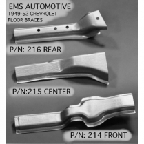 1949-52 Chevy Pass Car Left or Right Third Row Floor Brace