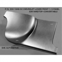 1949-52 Chevy Hardtop & Conv Right Lower Front Quarter Panel