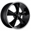 18 x 9 Foose Legend, 5" on 4.75" BC 4.5" BS - Gloss Black