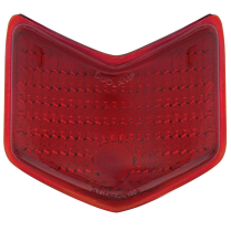 1940 Red Tail Light Glass Lens