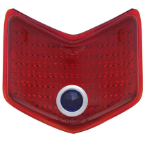 1940 Ford Red Tail Light Glass Lens with Blue Dot