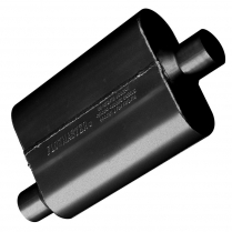 40 Series 2.25" Muffler OS/In & Center/Out - Black Alum