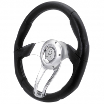 Cascade Steering Wheel - Black Leather