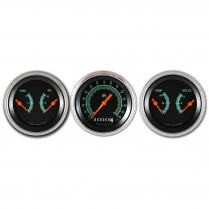 G-Stock 3 Gauge Kit 3-3/8" Speedo & 2 Duals - SLF