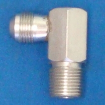 -8 AN x 1/2" NPT 90 Degree Heater Fitting