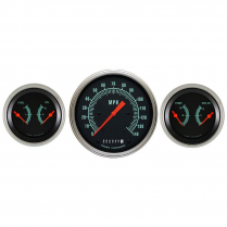 G-Stock 3 Gauge Kit 4-5/8" Speedo & 2 3-3/8" Duals - SLF