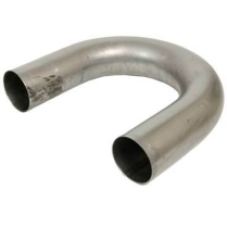 304 SS J-Bend Tubing 180 Deg 18 Ga 6" Radius x 1-1/4” OD