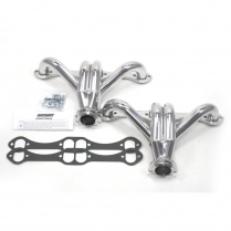 Street Rod SBC Oval Port Tight Tuck Coated Headers - 1-5/8"