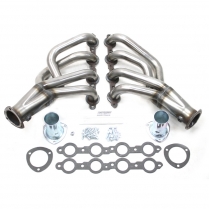 1955-57 Chevy Pass LS1 Clipster Raw Steel Headers - 1-3/4"