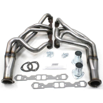 1955-57 Chevy Pass SBC Tri-5 Raw Steel Headers - 1-3/4" Tube