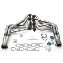 1973-87 GM 2wd BBC P/U SAP Raw Steel Headers - 1-3/4" Tubes