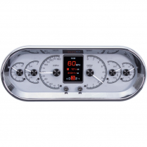 Rounded Rectangle HDX Gauge Kit - Silver