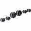 Six-Piece Universal Round HDX Gauge Kit - Black