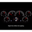 1953-55 Ford Pickup Truck  HDX Gauge Kit - Black