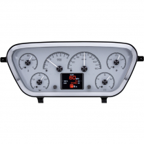 1953-55 Ford Pickup Truck HDX Gauges - Silver Face