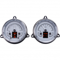 1954-55 1st Series Chevy Pickup HDX Gauge Kit - Silver