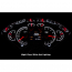 1955-56 Chevy Car HDX Gauge Kit - Black