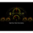 1958-62 Corvette HDX Gauge Kit Black