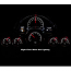 1958-62 Corvette HDX Gauge Kit Black