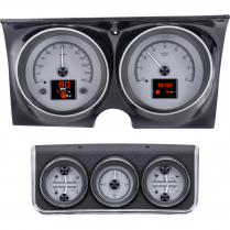 1967 Camaro HDX Gauge Kit with Console - Silver