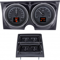 1968 Camaro HDX Gauge Kit w/Console Gauges - Black