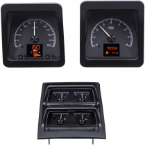 1969 Camaro w/Console Gauge Kit HDX Gauge Kit Black