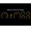 1970-72 Chevelle Malibu ElCamino HDX Gauge Kit - Black