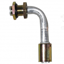 thumbnail interactive-video image 1 of Beadlock 90 Degree #8 Bulkhead AC Fitting - Male Insert O-Ring, Crimp On, By Gearhead 1 of 3