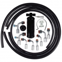 Beadlock Reduced Barrier A/C Hose Kit w/Black Dryer - R134