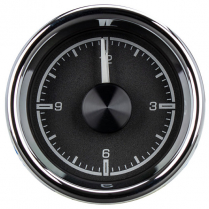 Universal Round 2-1/16" Clock for HDX Gauge Kit - Black