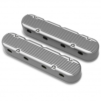 Holley Chevrolet Script 2 Piece LS Valve Covers - Natural