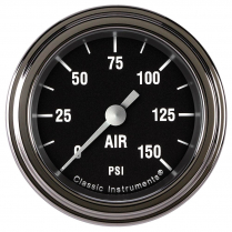 Hot Rod 2-1/8" F/Sweep 150 PSI Air Press Gauge - SLF