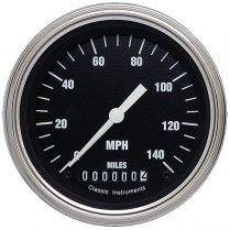 Hot Rod Series 3-3/8" 0-140 MPH Speedometer Gauge - SLF