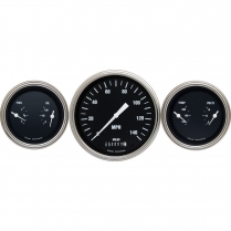 Hot Rod 3 Gauge Kit 4-5/8" Speedo & 2 3-3/8" Duals - SLC