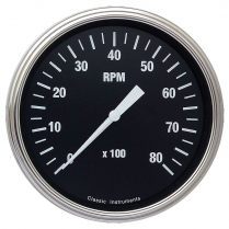 Hot Rod Series 4-5/8" 0-8000 RPM Tachometer Gauge - SLF