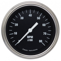 Hot Rod Series 3-3/8" 8000 RPM Tachometer Gauge - SLF