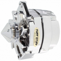 GM 1 or 3-Wire Chrome Bullet 100 Amp 1 V-Groove Alternator