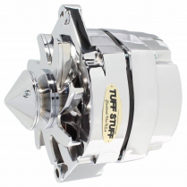 GM 1 or 3-Wire Chrome Bullet 140 Amp 1 V-Groove Alternator