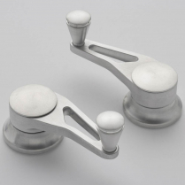 Lokar Inside Vent Cranks for Ford & GM 1949-Up - Brushed