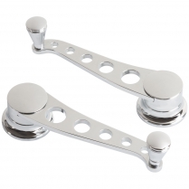 Lakester Style Window Cranks for Ford & GM 1949-Up - Chrome