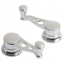 Lakester Style Vent Cranks for Ford Pre 1948 - Chrome