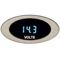 Ion Series Voltmeter Gauge - Satin/Teal