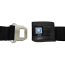 1968-72 Chevelle Std OE Buckle Non-Ret Shoulder Belts- Black