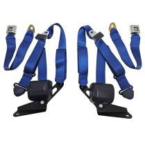 1967-72 Chevy PU GM DF Ret 3Pt BEN no HW 12" Arm Cobalt Blue