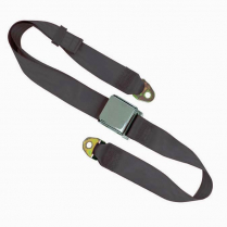 60" Chrome Lift Latch Lap Seat Belt - Charcoal