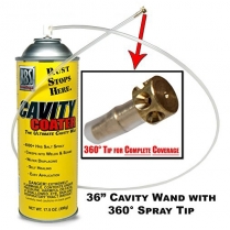KBS Cavity Coater - 17.5 Ounce Aerosol and 36" Cavity Wand