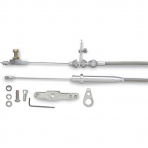 Ford C-4 Trans Kickdown Kit for Blower Drive - Braided SS