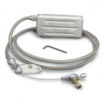 GM 400 Transmission Kickdown Cable Kit - Braided Stainless